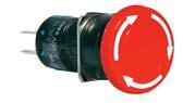 Idec AB6 Series 16mm Pushlock Turn Reset Oiltight (IP65) Pushbuttons, Non-Illuminated