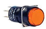 Idec AL6M Series 16mm Round Dustproof (IP40) Pushbuttons, LED Illuminated