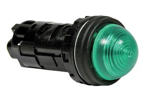 Idec HW1P Series 22mm Pilot Lights, Dome Lens with Black Plastic Bezel & Incandescent Lamp