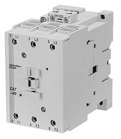 Sprecher & Schuh CA7 Series Three Pole Contactors with Two Winding DC Coil