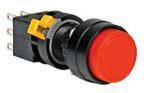 Idec LA1B Series 16mm Round Pushbuttons with PCB Terminals, Non-Illuminated Translucent Button
