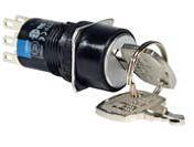 Idec AS6M Series 16mm Round Keylock Switch, Oiltight (IP65)