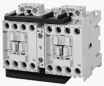 Sprecher & Schuh CAU7 Series Low Consumption Three Pole Contactors with Reversing DC Coil