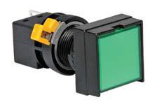 Idec HA2P Series 16mm Pilot Lights with PCB Terminals, Illuminated Large Square Lens