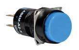 Idec AB6M Series 16mm Round Dustproof Pushbuttons (IP40), Non-Illuminated